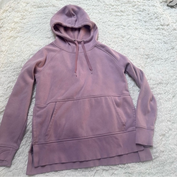 Athleta Longer Cozy Karma Hoodie Sugarplum Mauve XS - Picture 3 of 10